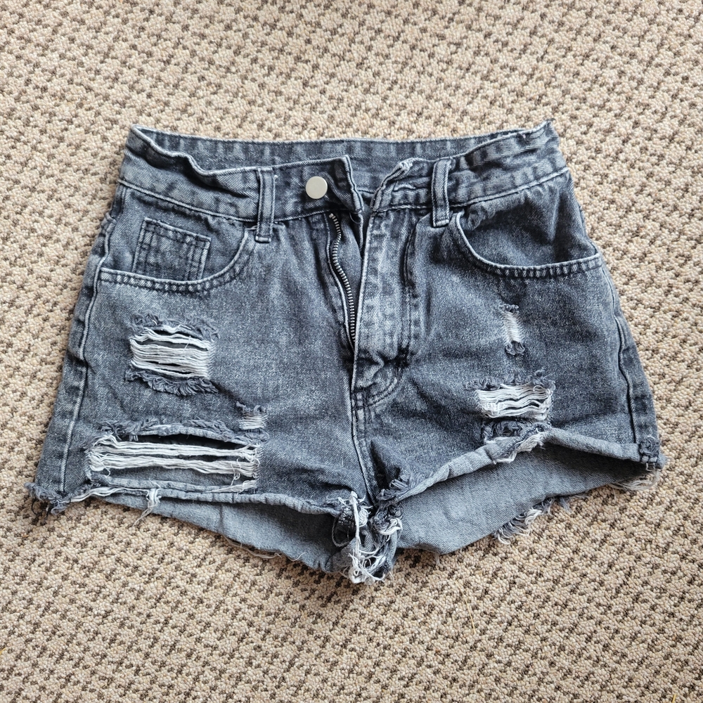 SHEIN Distressed jean Shorts